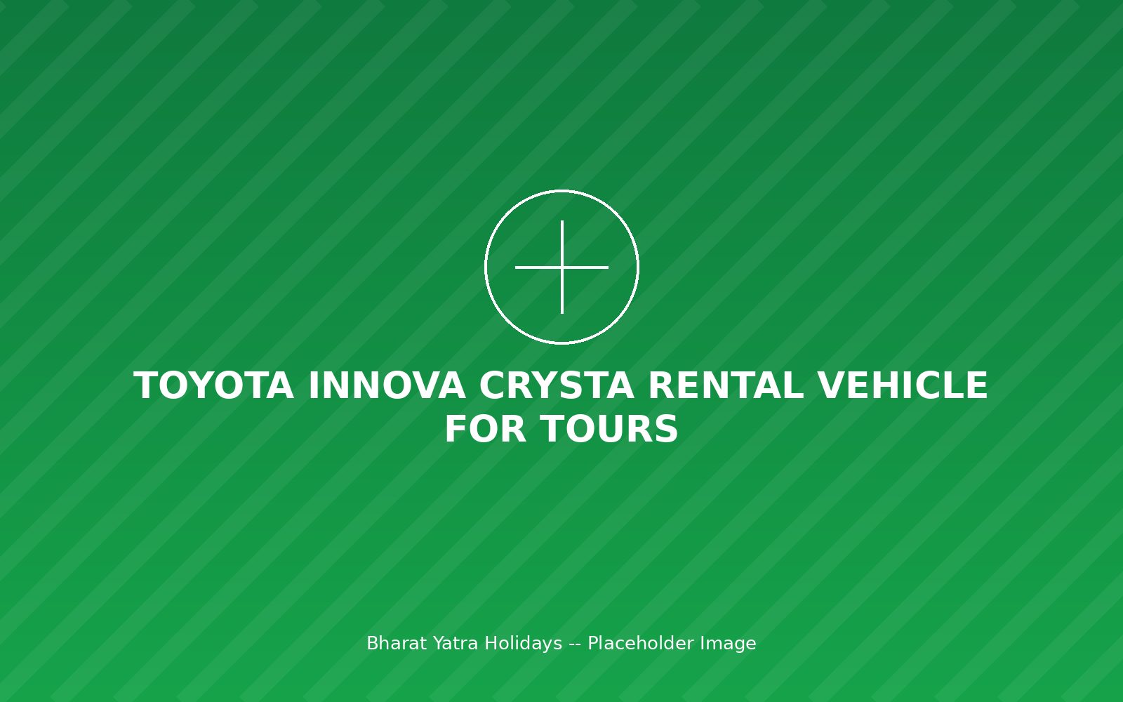 Toyota Innova Crysta rental vehicle for tours