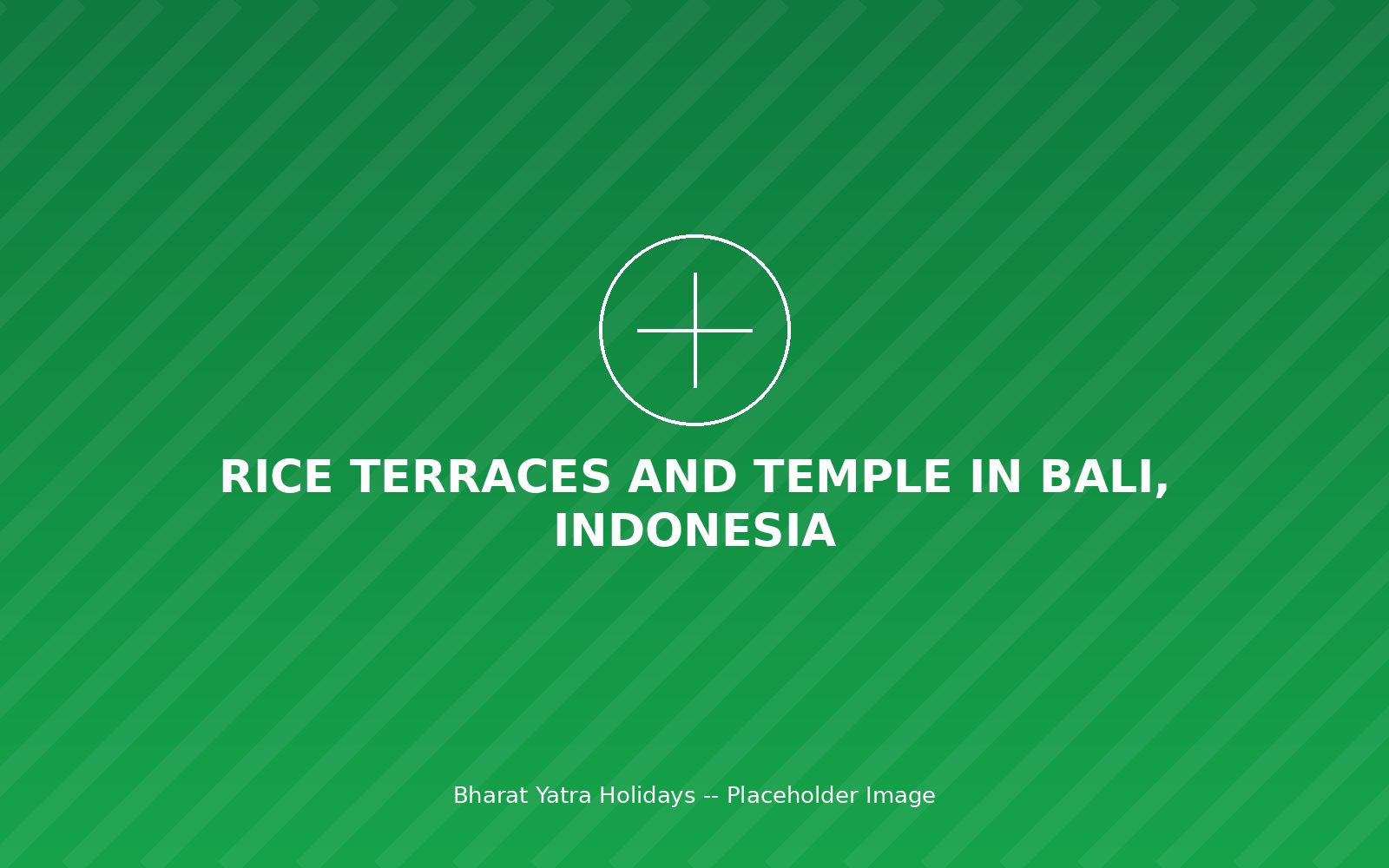 Rice terraces and temple in Bali, Indonesia